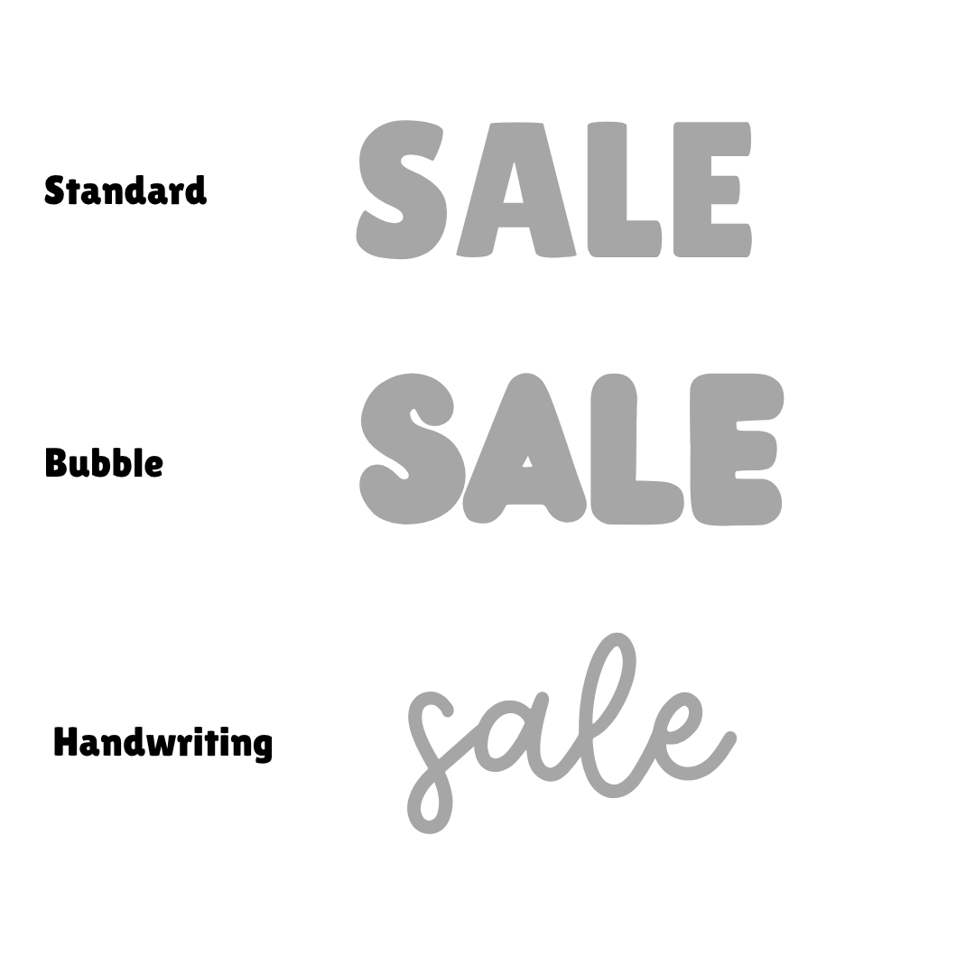 Quarters SALE Sign (free-standing)