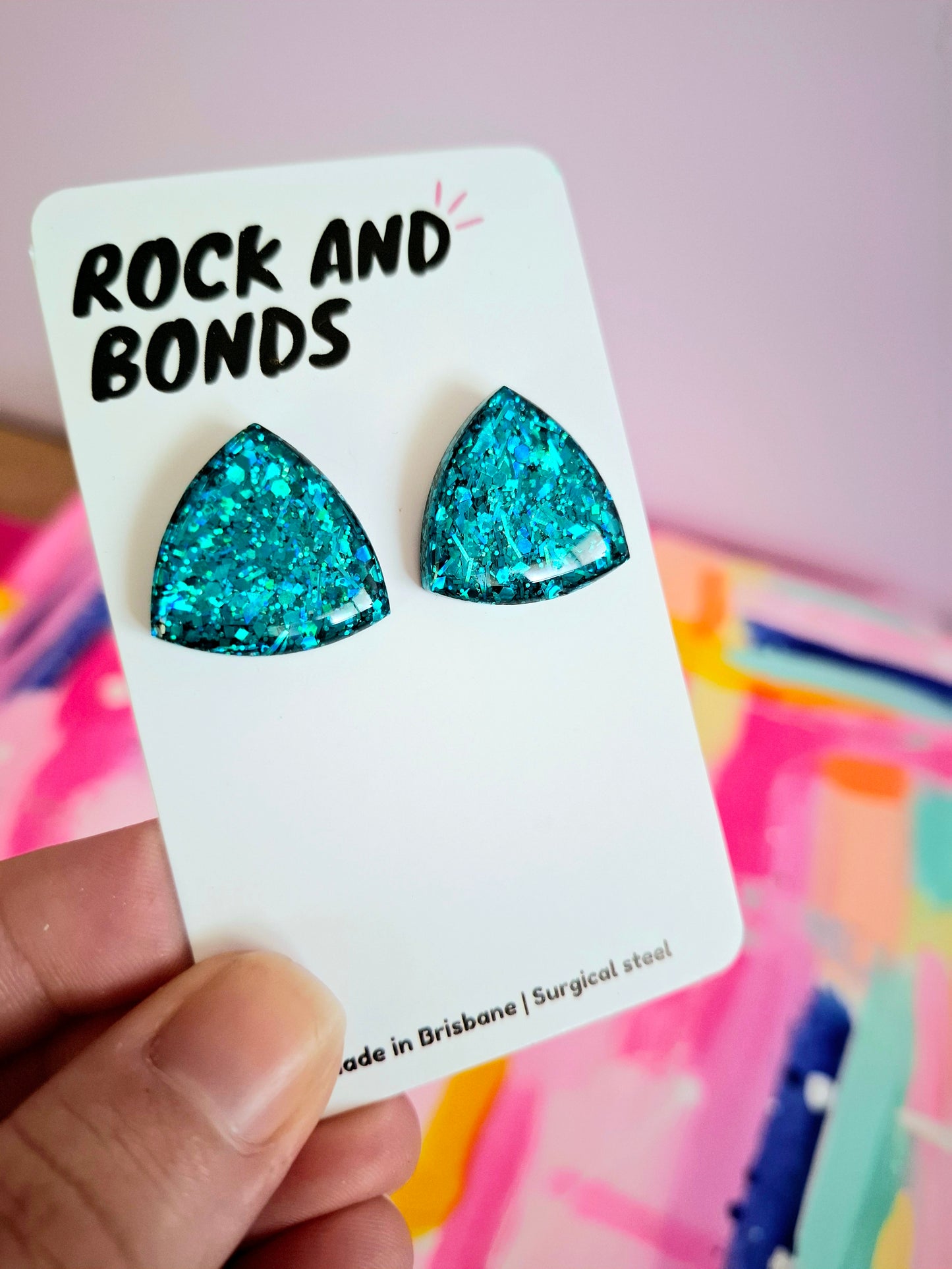 Rounded Triangle Studs