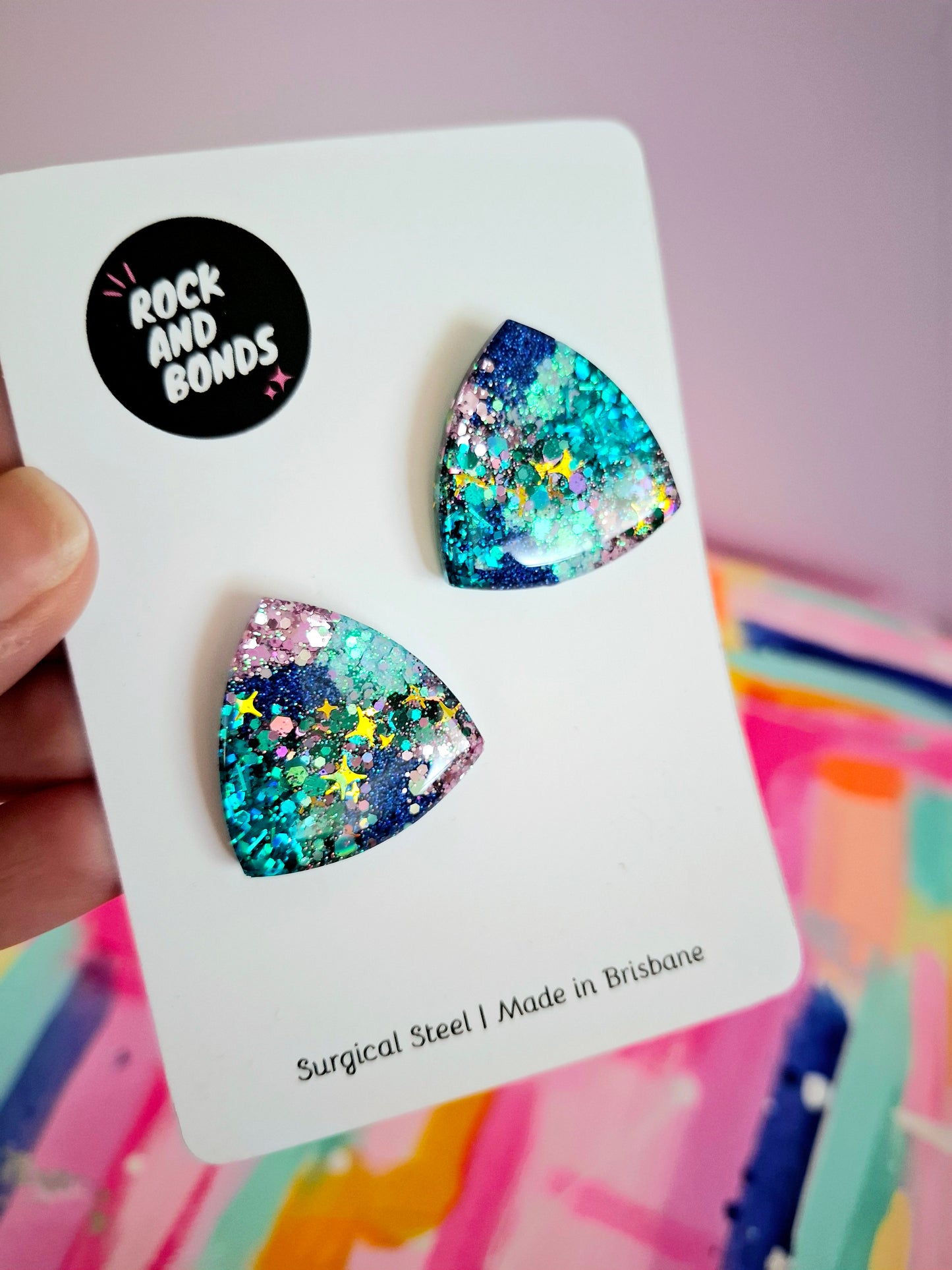 Rounded Triangle Studs