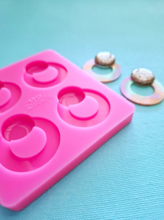 Mould - Double Layer Oh Studs (Circle)