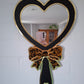 Leopard Bow Heart Mirror - Symmone