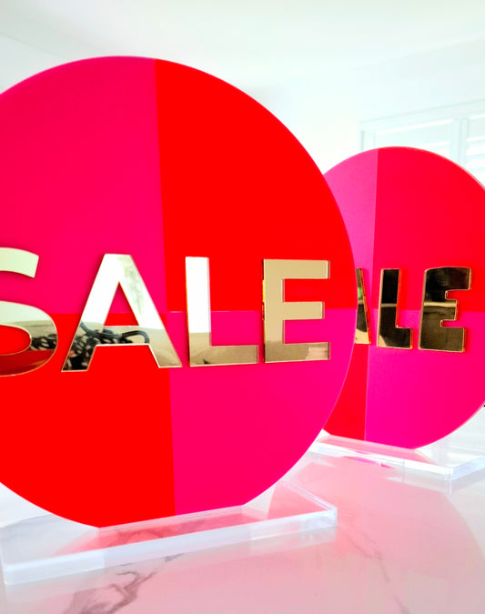 Quarters SALE Sign (free-standing)