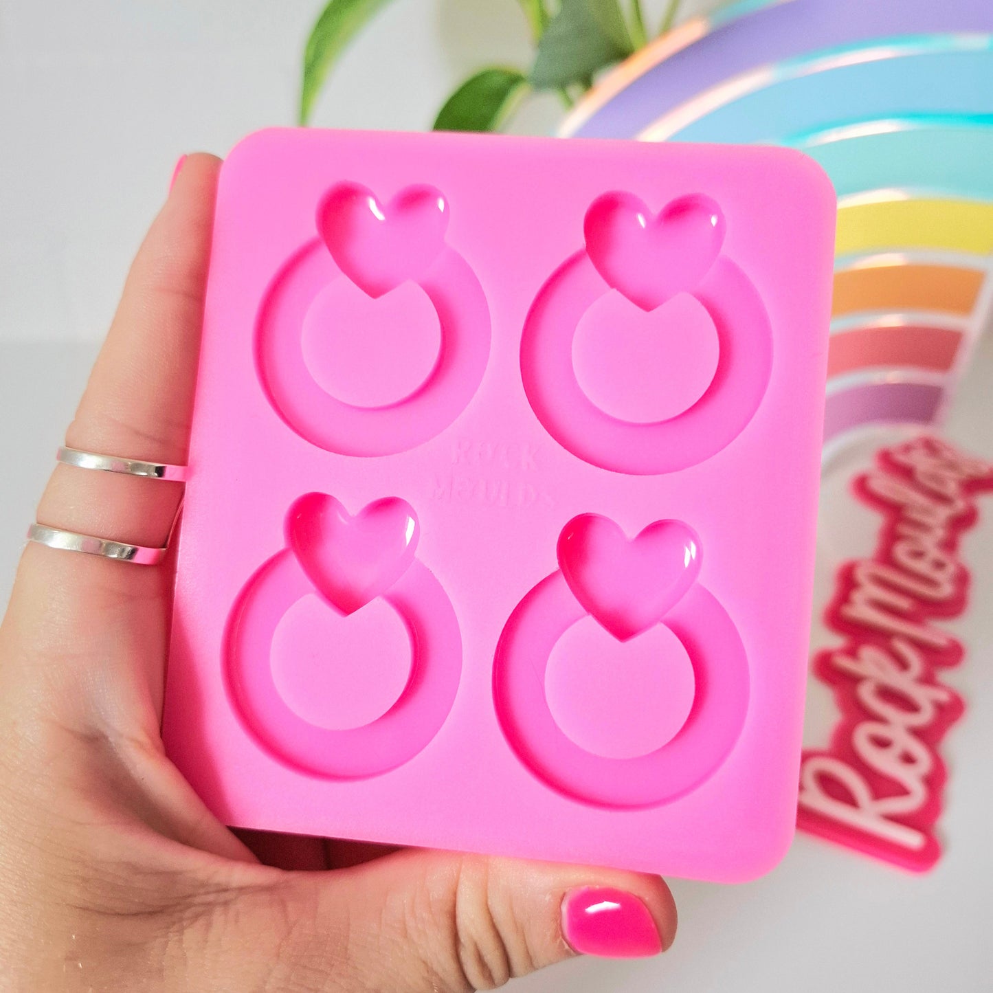 Mould - Double Layer Oh Studs (Heart)